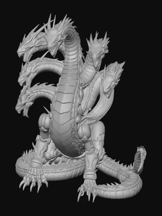 3D model for Neon Hydra in the Rain