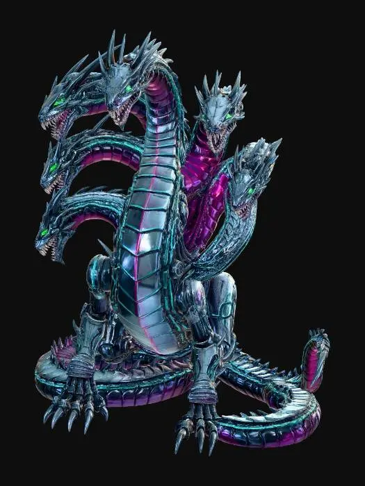 3D model for Neon Hydra in the Rain