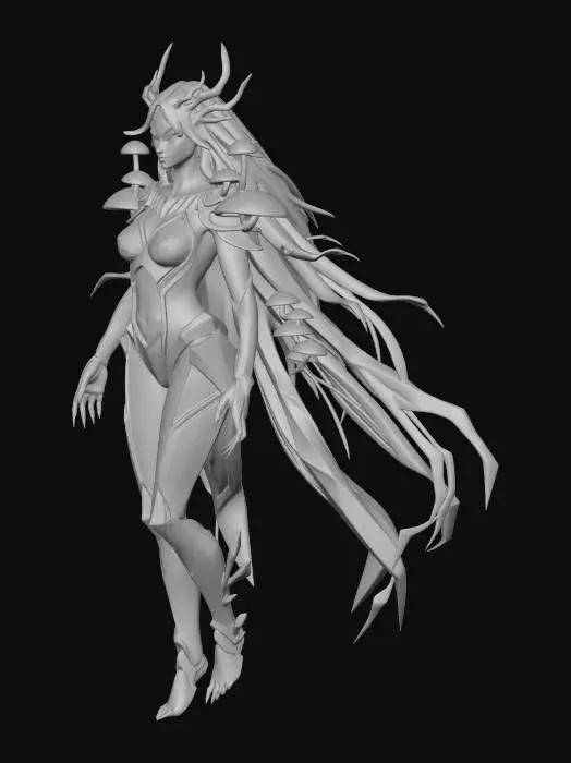 3D model for Lumina Queen of the Neon Grove