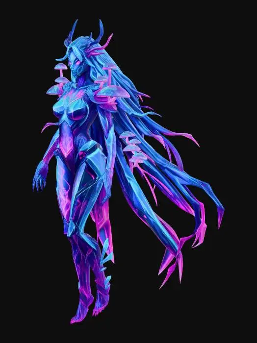 3D model for Lumina Queen of the Neon Grove