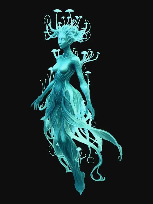 3D model for The Luminous Dryad of the Mycelium Forest