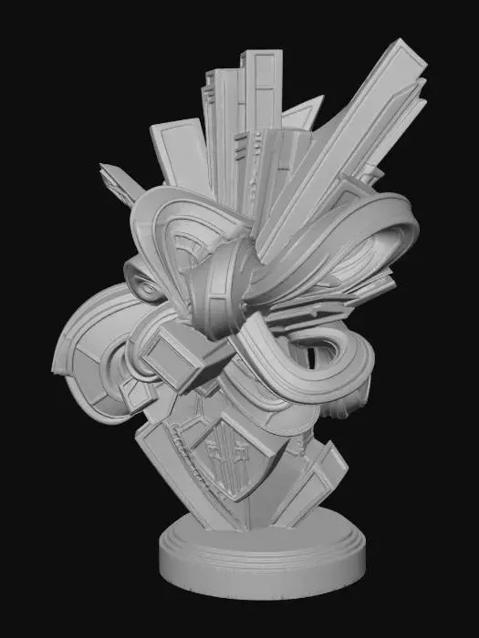 3D model for Gilded Geometric Bloom