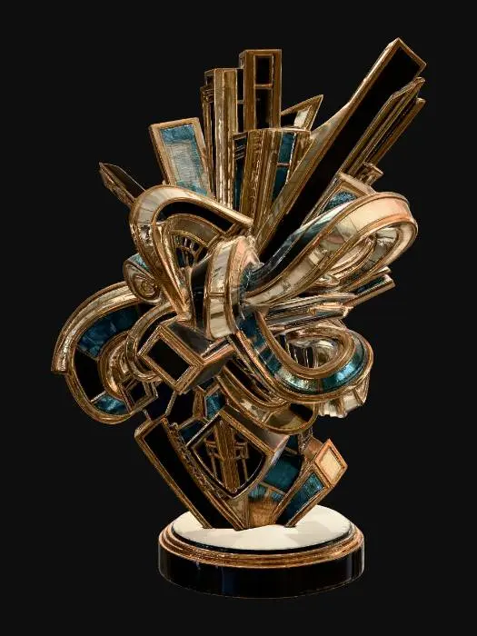 3D model for Gilded Geometric Bloom