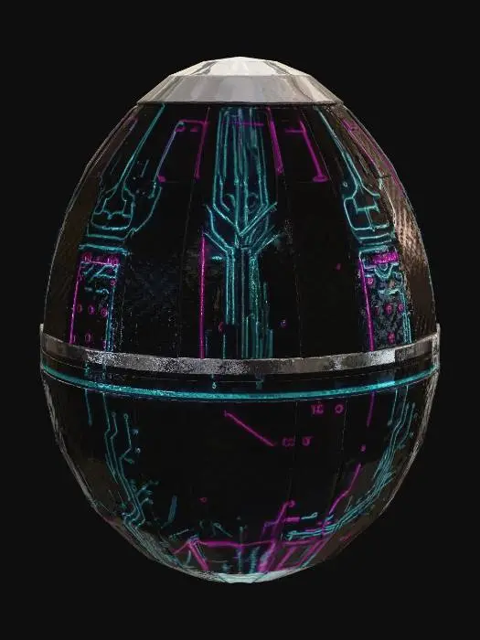 3D model for Neon Circuit Sphere