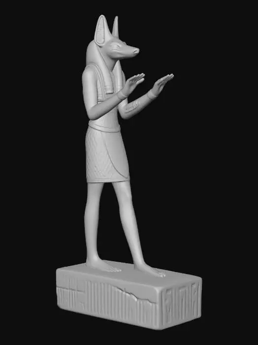3D model for Anubis statue