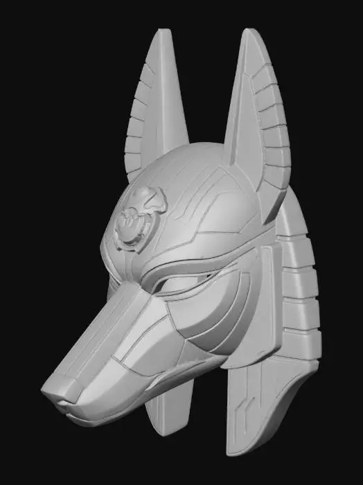 3D model for Cyber Anubis Mask