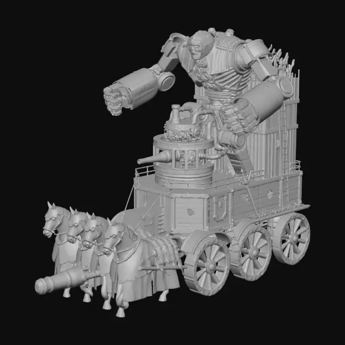 3D model for Iron Behemoth War Wagon