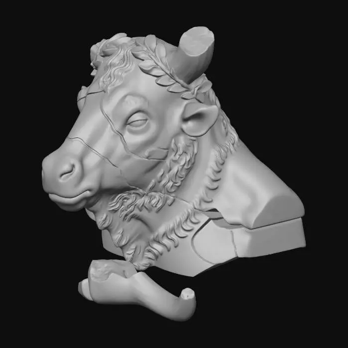 3D model for The Bronze Bull in Ruins