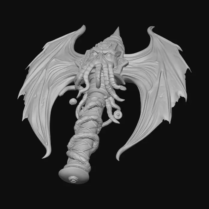 3D model for Winged Dreadstaff of the Green Gaze