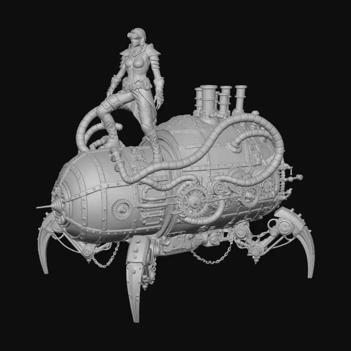 3D model for Empress of Steam and Sand