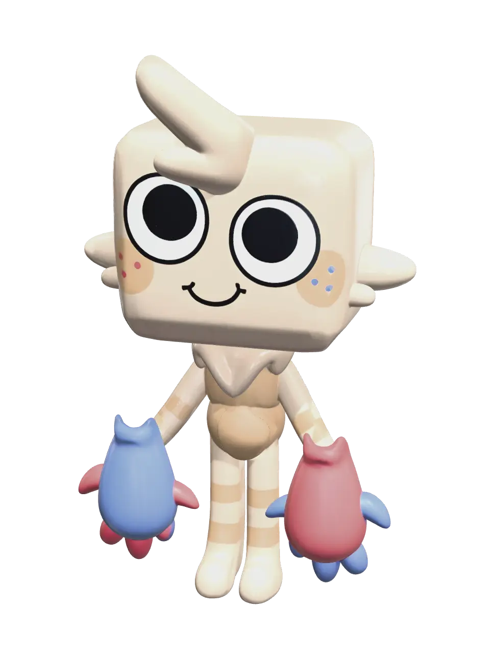 Weathered Goob Dandys World 3D model, vytvořený pomocí AI