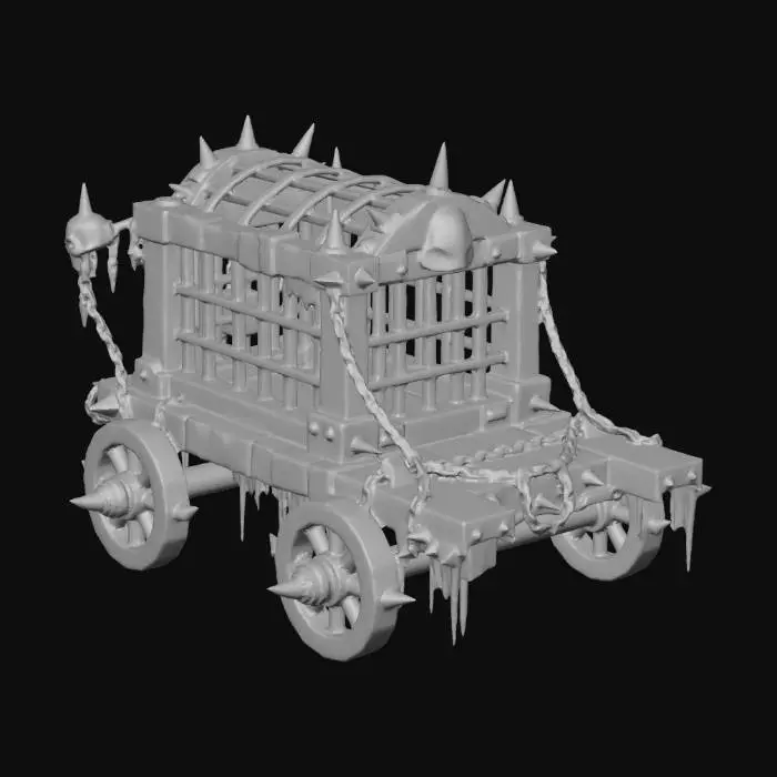 3D model for Skullspiked War Wagon