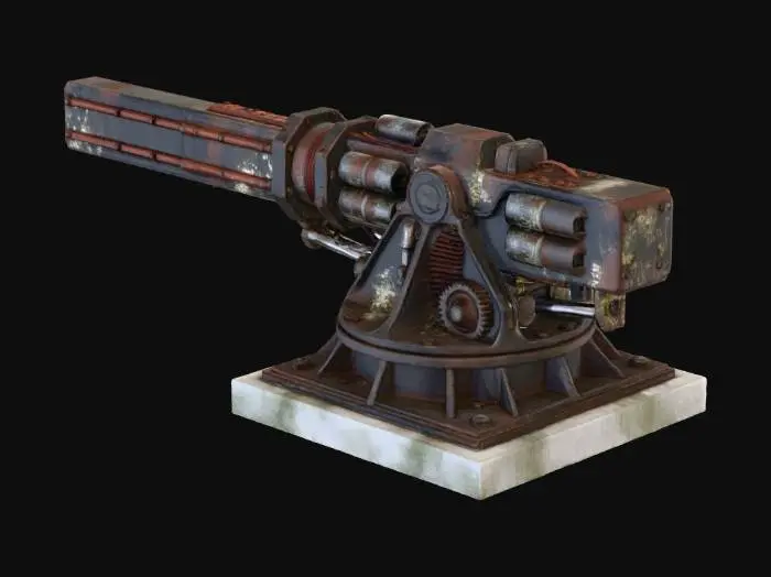 3D model for Railgun Turret