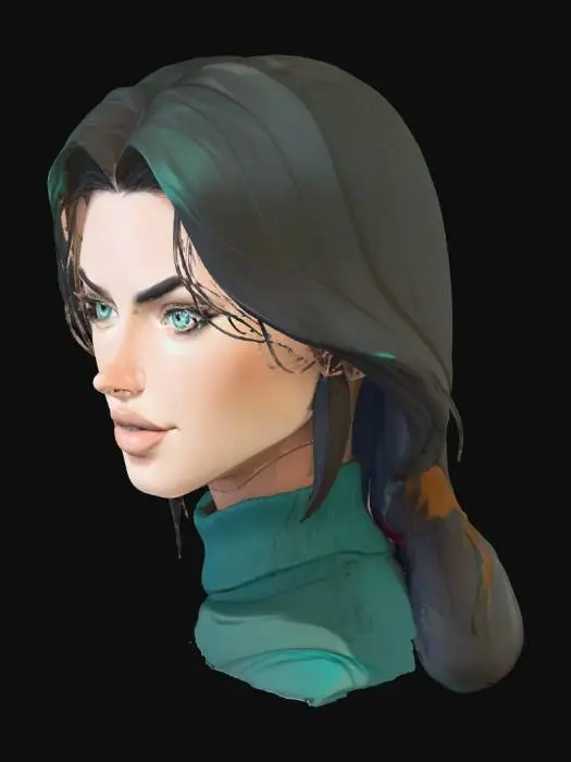 3D model for Emerald Gaze