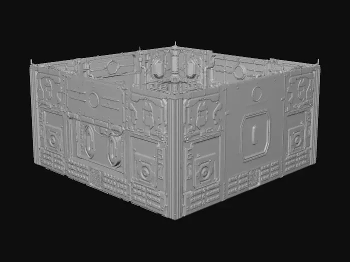 3D model for # modular environment asset, seamless tiling capable, game ready, clean topology, mid poly, optimized, PBR textures, 2k textures, consistent texel density, deep sea sci fi research facility, titanium ceramic metal, marine corrosion, bioluminescent accents, wet surface
## industrial grated floor tile, thick metal grid, darkness visible below, pipes and cables faintly visible, wet reflections, marine deposits, underwater facility aesthetic, modular seamless tile, PBR