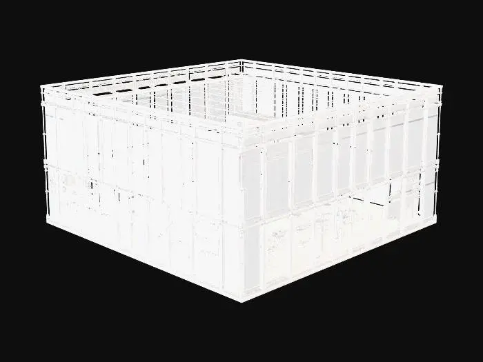 3D model for modern glass building, steel frame structure, transparent facade, minimal design, open and bright, contemporary architecture, realistic 3D
