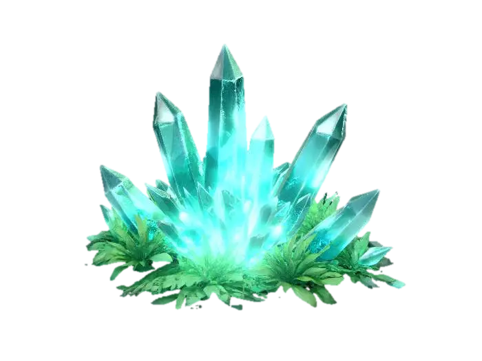 Azure Crystal Cluster - Mineral 3D model, vytvořený pomocí AI