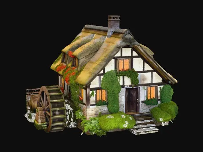 3D model for watermill