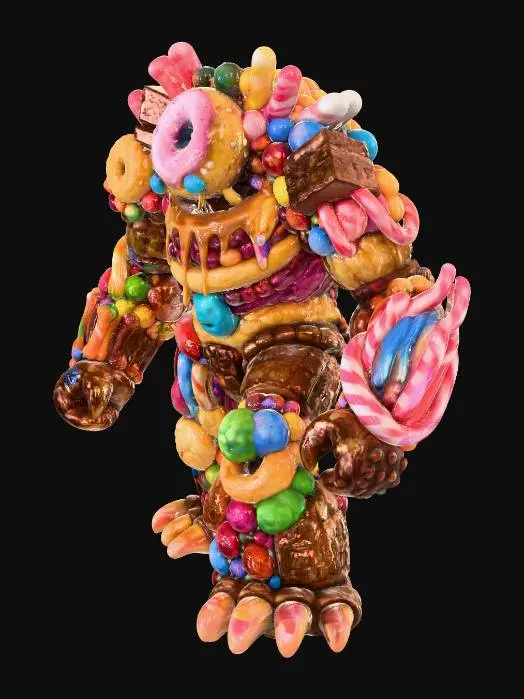 3D model for candy golem