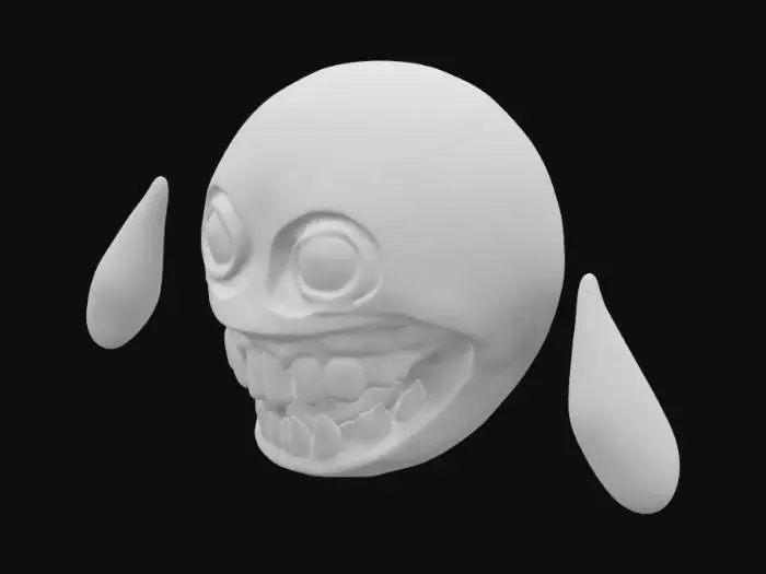 3D model for Creepy Emoji Tears Не более 10000 треугольников 