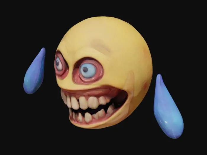 3D model for Creepy Emoji Tears Не более 10000 треугольников 