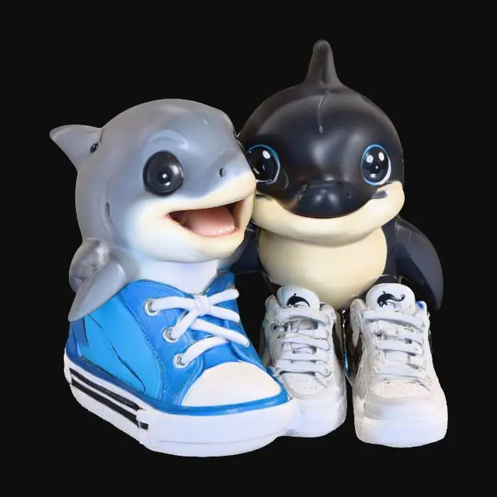 3D model for Whale Buddies in Sneakers