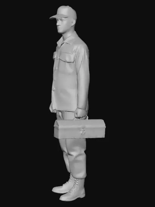 3D model for U.S. Air Force Airman with Toolbox