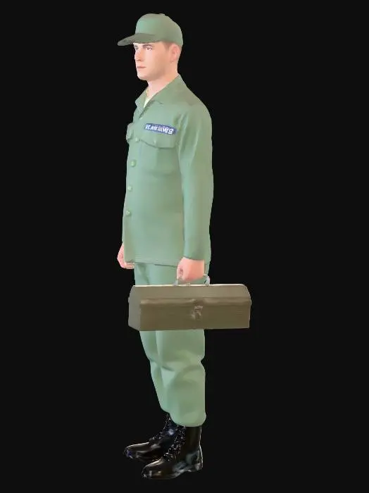 3D model for U.S. Air Force Airman with Toolbox