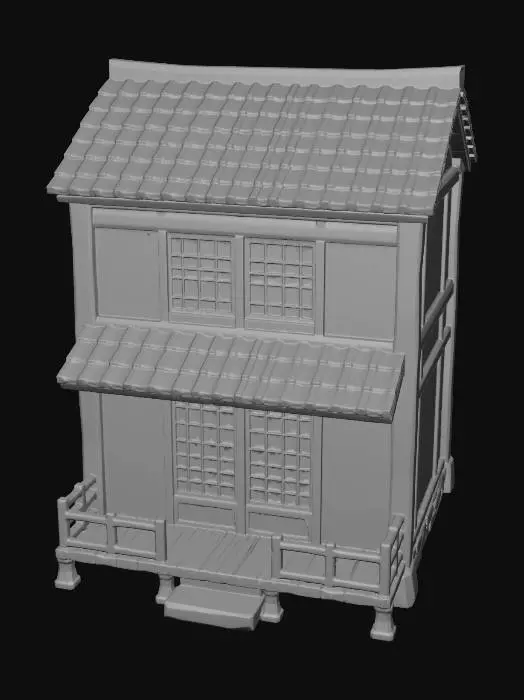 3D model for 风格化日本居民住房