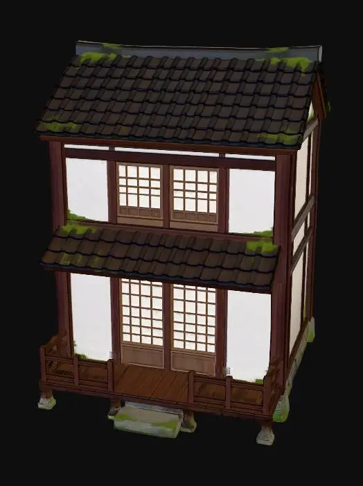 3D model for 风格化日本居民住房
