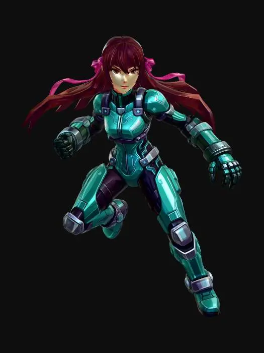 3D model for 风格化人物,拳皇库拉