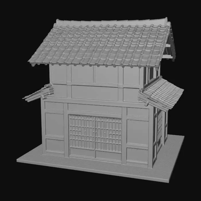 3D model for 风格化日本居民住房