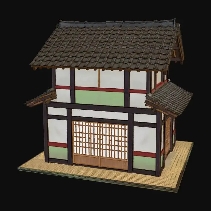 3D model for 风格化日本居民住房
