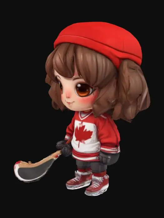 3D model for Hockey Chibi Canadá
