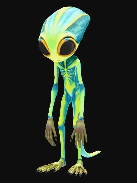 3D model for alien from a undescoverd planet