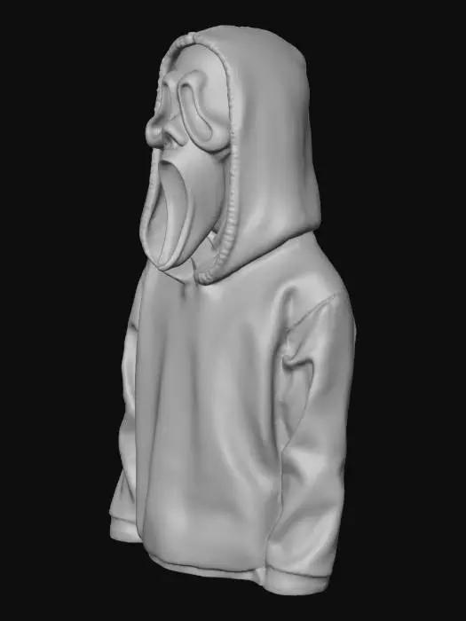 3D model for I want the scream mask from scary movie when hes high with tongue out