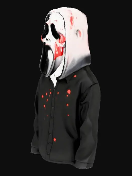 3D model for I want the scream mask from scary movie when hes high with tongue out