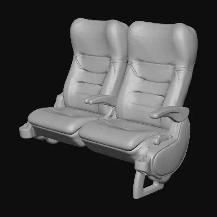 3D model for Orange Transit Seats