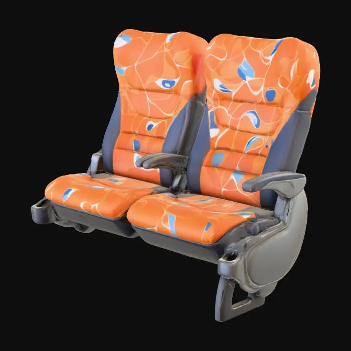 3D model for Orange Transit Seats