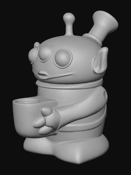 3D model for Little Green Man Bong
