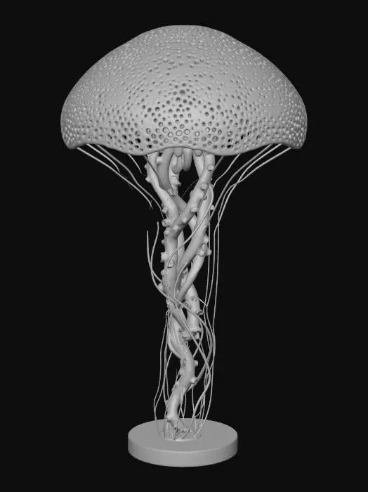 3D model for Offene Quallen steh Lampe Voronoi style