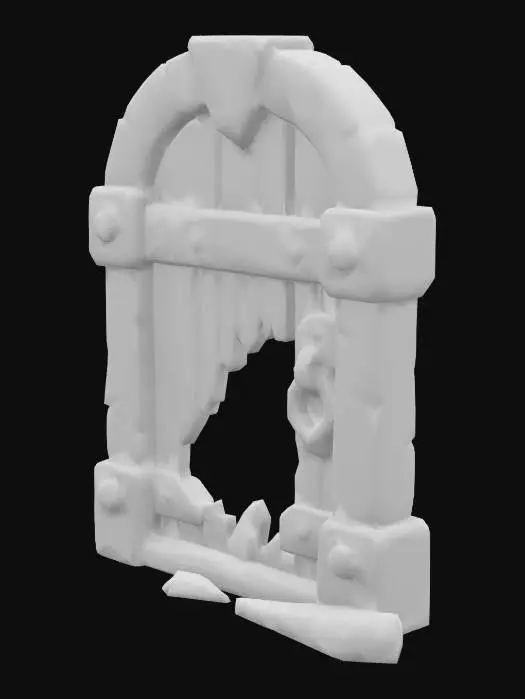 3D model for Broken Gate Doorway