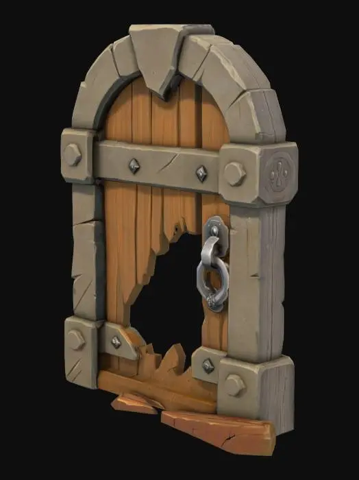 3D model for Broken Gate Doorway