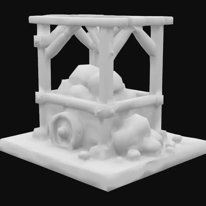 3D model for Golden Cart Station