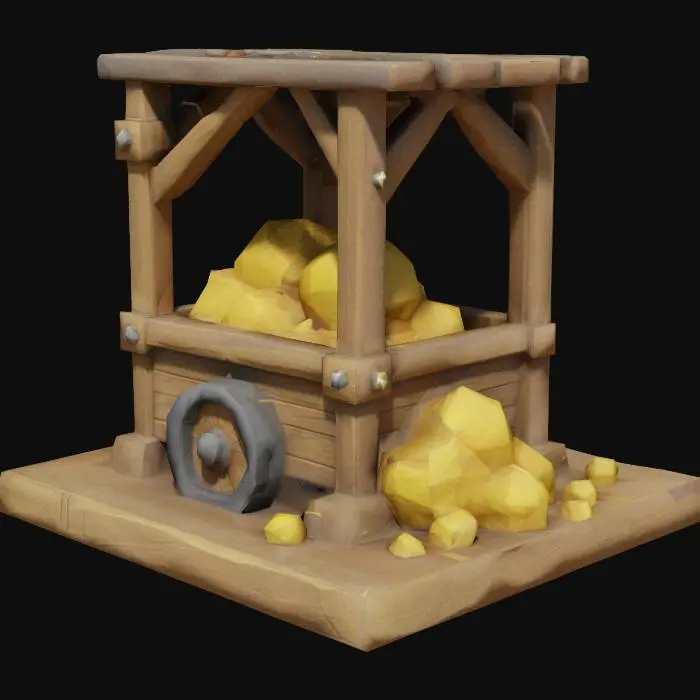 3D model for Golden Cart Station