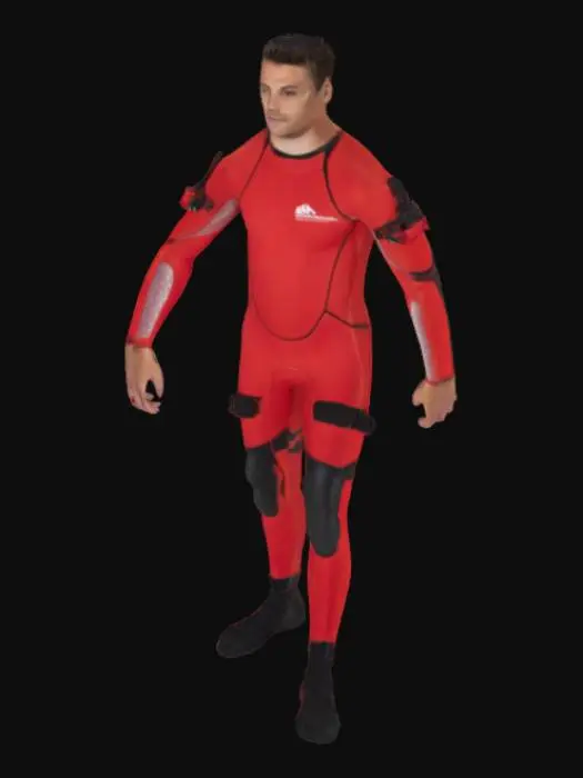3D model for Diver in Red Suit