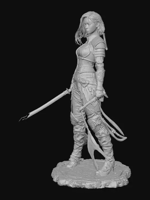 3D model for Warrior in the Flames