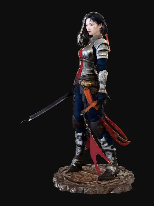 3D model for Warrior in the Flames