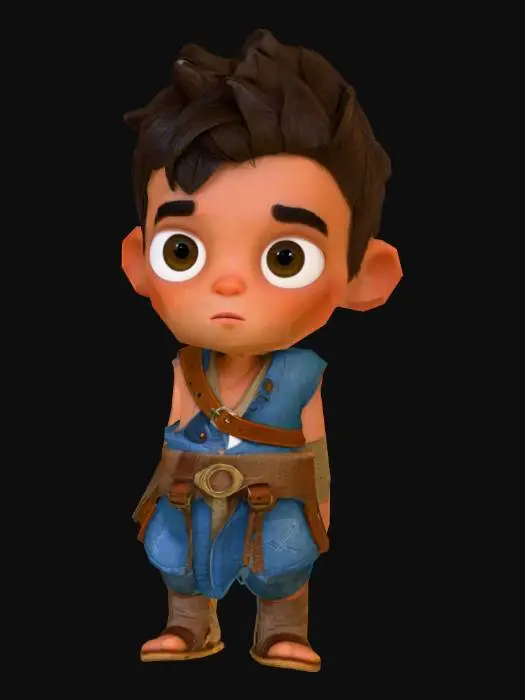 3D model for Little Desert Warrior