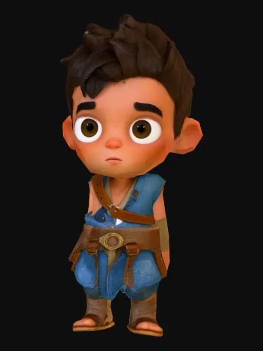 3D model for Little Desert Warrior